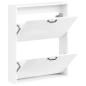 Preview: Wandmontierter Schuhschrank HAARLEM 71 x 17 x 86 cm