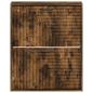 Preview: Wandmontierter Schuhschrank HAARLEM 71 x 17 x 86 cm Raucheiche