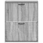 Preview: Wandmontierter Schuhschrank HAARLEM 71 x 17 x 86 cm Sonoma-Grau