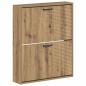 Preview: Wandmontierter Schuhschrank HAARLEM 71 x 17 x 86 cm