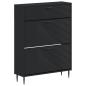 Preview: Schuhschrank HAARLEM 78 x 24 x 103 cm Holzwerkstoff Schwarz