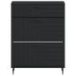 Preview: Schuhschrank HAARLEM 78 x 24 x 103 cm Holzwerkstoff Schwarz