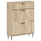 Preview: Schuhschrank HAARLEM 78 x 24 x 103 cm Holzwerkstoff