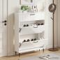 Preview: ARDEBO.de - Schuhschrank HAARLEM 78 x 24 x 103 cm Holzwerkstoff