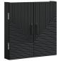 Preview: Dartboard Schrank HAARLEM Schwarz 52,5 x 10,5 x 53,5 cm