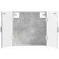 Preview: Dartboard Schrank HAARLEM Betongrau 52,5 x 10,5 x 53,5 cm