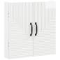 Preview: Dartboard Schrank HAARLEM Hochglanz Wei? 52,5 x 10,5 x 53,5 cm