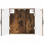 Preview: Dartboard Schrank HAARLEM Raucheiche 52,5 x 10,5 x 53,5 cm