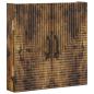 Preview: Dartboard Schrank HAARLEM Raucheiche 52,5 x 10,5 x 53,5 cm