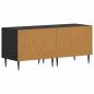 Preview: TV-Schrank Schwarz Holzwerkstoff
