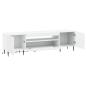 Preview: LED-TV-Schrank HAARLEM 153 x 35 x 43 cm Weiß Holzwerkstoff