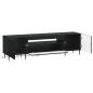 Preview: LED-TV-Schrank HAARLEM 153 x 35 x 43 cm Schwarz Holzwerkstoff