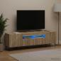 Preview: ARDEBO.de - LED-TV-Schrank HAARLEM 153 x 35 x 43 cm Sonoma-Eiche