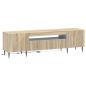 Preview: LED-TV-Schrank HAARLEM 153 x 35 x 43 cm Sonoma-Eiche