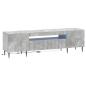 Preview: LED-TV-Schrank HAARLEM 153 x 35 x 43 cm Betongrau Holzwerkstoff