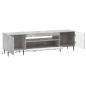 Preview: LED-TV-Schrank HAARLEM 153 x 35 x 43 cm Betongrau Holzwerkstoff