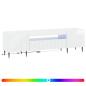 Preview: LED-TV-Schrank HAARLEM 153 x 35 x 43 cm Hochglanz Weiß