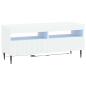Preview: LED-TV-Schrank HAARLEM 100 x 35 x 43 cm Weiß Holzwerkstoff