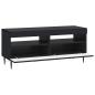 Preview: LED-TV-Schrank HAARLEM 100 x 35 x 43 cm Schwarz Holzwerkstoff