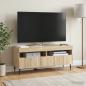 Preview: ARDEBO.de - LED-TV-Schrank HAARLEM 100 x 35 x 43 cm Sonoma-Eiche