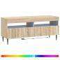 Preview: LED-TV-Schrank HAARLEM 100 x 35 x 43 cm Sonoma-Eiche