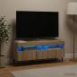 Preview: LED-TV-Schrank HAARLEM 100 x 35 x 43 cm Sonoma-Eiche