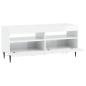 Preview: LED-TV-Schrank HAARLEM 100 x 35 x 43 cm Hochglanz Weiß