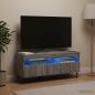 Preview: LED-TV-Schrank HAARLEM 100 x 35 x 43 cm Sonoma-Grau