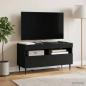 Preview: LED-TV-Schrank HAARLEM 81 x 35 x 43 cm Schwarz Holzwerkstoff