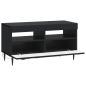 Preview: LED-TV-Schrank HAARLEM 81 x 35 x 43 cm Schwarz Holzwerkstoff