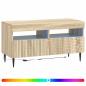 Preview: LED-TV-Schrank HAARLEM 81 x 35 x 43 cm Sonoma-Eiche
