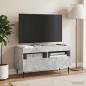 Preview: ARDEBO.de - LED-TV-Schrank HAARLEM 81 x 35 x 43 cm Betongrau Holzwerkstoff