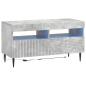 Preview: LED-TV-Schrank HAARLEM 81 x 35 x 43 cm Betongrau Holzwerkstoff