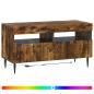 Preview: LED-TV-Schrank HAARLEM 81 x 35 x 43 cm Raucheiche Holzwerkstoff