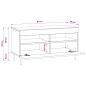 Preview: LED-TV-Schrank Sonoma-Grau Holzwerkstoff
