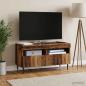 Preview: ARDEBO.de - LED-TV-Schrank HAARLEM 81 x 35 x 43 cm Altholz Holzwerkstoff