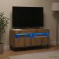 Preview: ARDEBO.de - LED-TV-Schrank HAARLEM 81 x 35 x 43 cm Artisan-Eiche