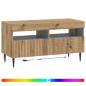 Preview: LED-TV-Schrank HAARLEM 81 x 35 x 43 cm Artisan-Eiche