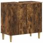 Preview: Waschbeckenschrank DELFT Raucheiche 59,5 x 31,5 x 59 cm
