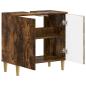 Preview: Waschbeckenschrank DELFT Raucheiche 59,5 x 31,5 x 59 cm