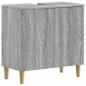 Preview: ARDEBO.de - Waschbeckenschrank DELFT Sonoma-Grau 59,5 x 31,5 x 59 cm