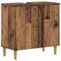Preview: ARDEBO.de - Waschbeckenschrank DELFT Altholz 59,5 x 31,5 x 59 cm