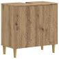 Preview: ARDEBO.de - Waschbeckenschrank DELFT Artisan-Eiche 59,5 x 31,5 x 59 cm