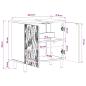 Preview: Waschbeckenschrank DELFT Artisan-Eiche 59,5 x 31,5 x 59 cm