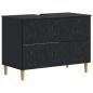 Preview: ARDEBO.de - Waschbeckenschrank DELFT Schwarz 82 x 41 x 59 cm Holzwerkstoff