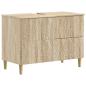 Preview: ARDEBO.de - Waschbeckenschrank DELFT Sonoma-Eiche 82 x 41 x 59 cm