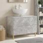 Preview: ARDEBO.de - Waschbeckenschrank DELFT Betongrau 82 x 41 x 59 cm