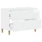Preview: Waschbeckenschrank DELFT Hochglanz Weiß 82 x 41 x 59 cm
