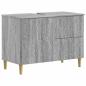 Preview: ARDEBO.de - Waschbeckenschrank DELFT Sonoma-Grau 82 x 41 x 59 cm