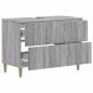 Preview: Waschbeckenschrank DELFT Sonoma-Grau 82 x 41 x 59 cm